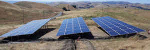 Rural solar in a field